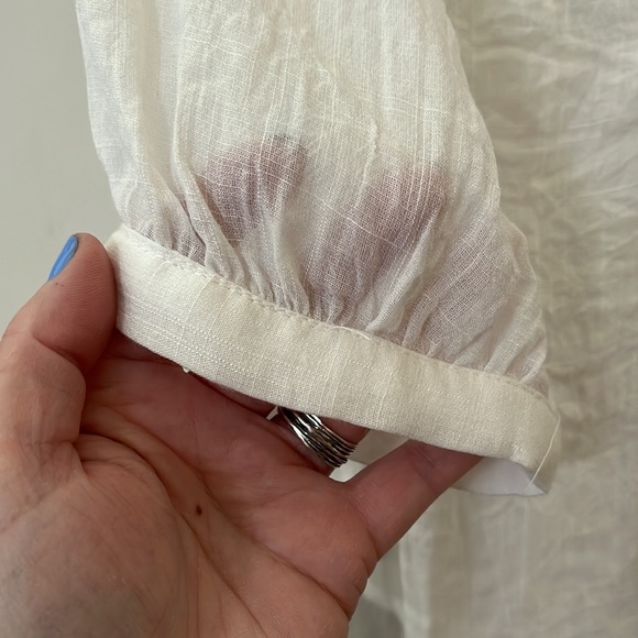 FOREVER 21 lace up white shirt - Picture 5 of 8